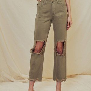 High Rise Straight Leg Jeans